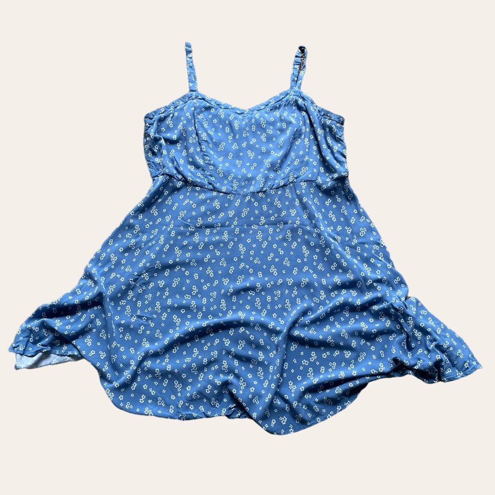 Torrid Blue Floral Sun Dress